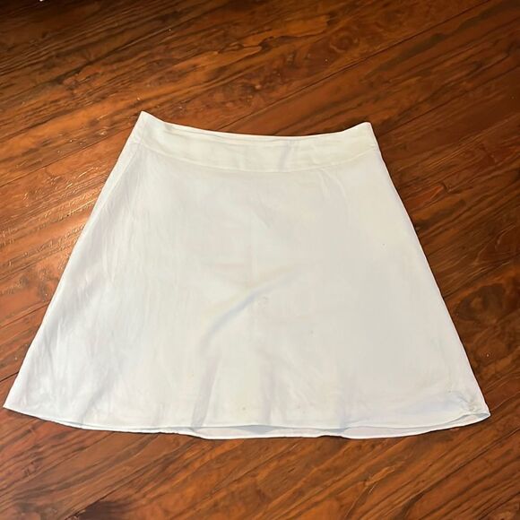 Ann Taylor Factory linen fully lined a line skirt 14 P - Picture 1 of 3